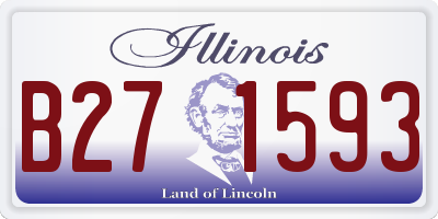 IL license plate B271593