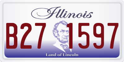 IL license plate B271597