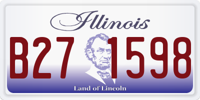 IL license plate B271598