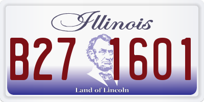 IL license plate B271601