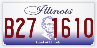 IL license plate B271610