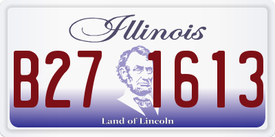 IL license plate B271613