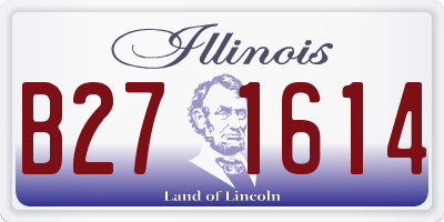 IL license plate B271614