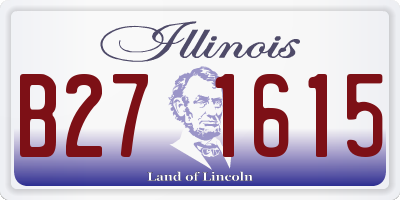 IL license plate B271615