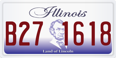 IL license plate B271618