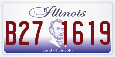 IL license plate B271619
