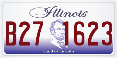 IL license plate B271623