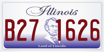 IL license plate B271626