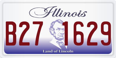 IL license plate B271629