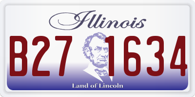 IL license plate B271634