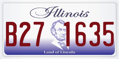 IL license plate B271635