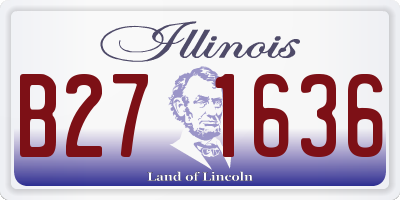 IL license plate B271636