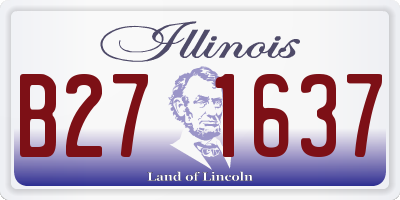 IL license plate B271637