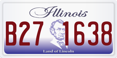 IL license plate B271638