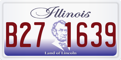 IL license plate B271639