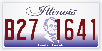IL license plate B271641