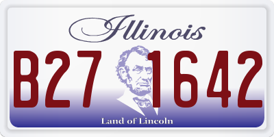 IL license plate B271642