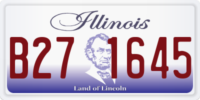 IL license plate B271645