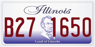 IL license plate B271650