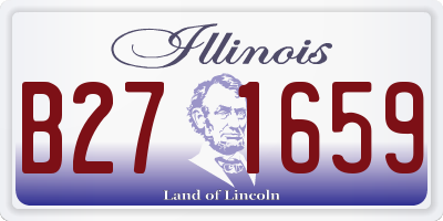 IL license plate B271659