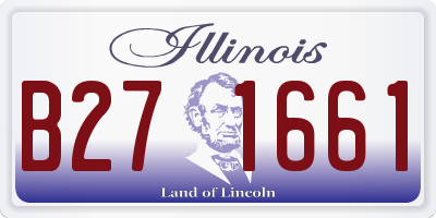 IL license plate B271661