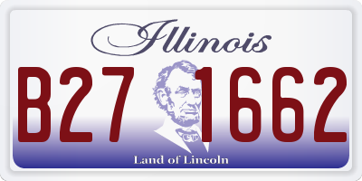 IL license plate B271662