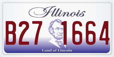 IL license plate B271664
