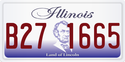 IL license plate B271665