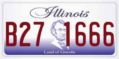 IL license plate B271666