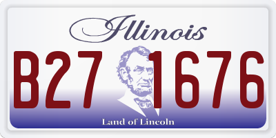 IL license plate B271676