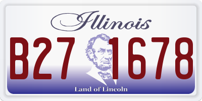 IL license plate B271678