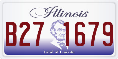 IL license plate B271679