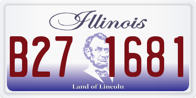 IL license plate B271681