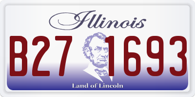 IL license plate B271693
