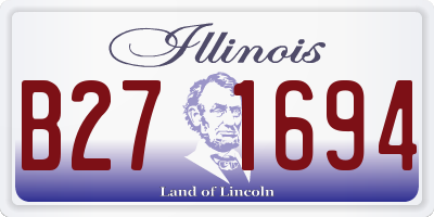 IL license plate B271694