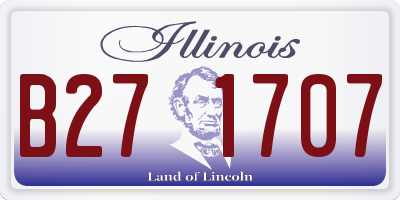 IL license plate B271707