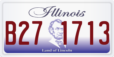 IL license plate B271713