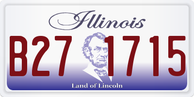 IL license plate B271715