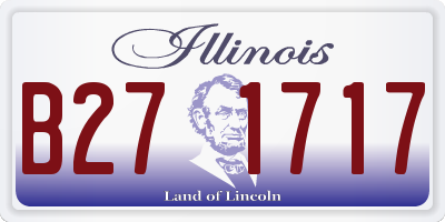 IL license plate B271717