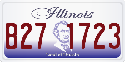 IL license plate B271723