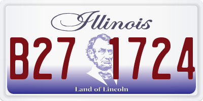 IL license plate B271724