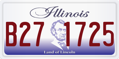 IL license plate B271725