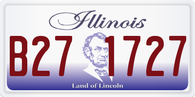 IL license plate B271727