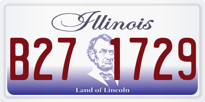 IL license plate B271729