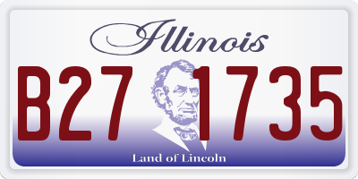 IL license plate B271735