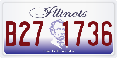 IL license plate B271736