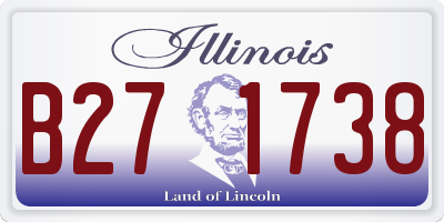 IL license plate B271738