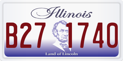 IL license plate B271740