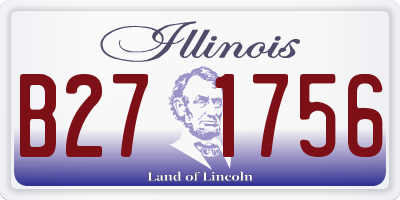 IL license plate B271756