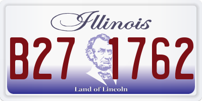 IL license plate B271762